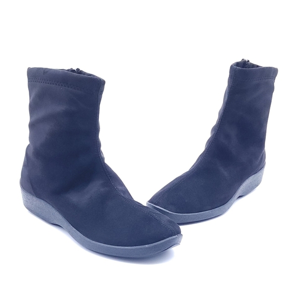 Arcopedico L8 Posh Black Faux Suede Lytech Ankle Boot Lightweight Womens Size 12 - Picture 2 of 10